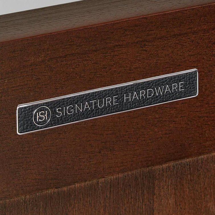 72" Cold Brew Mahogany Double Basin Vanity with Brass Hardware