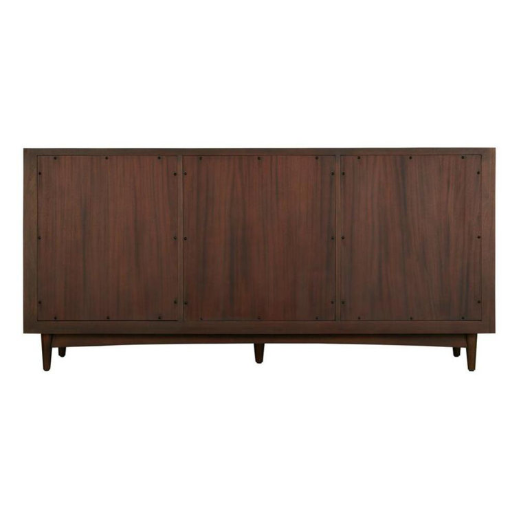 72" Cold Brew Mahogany Double Basin Vanity with Brass Hardware