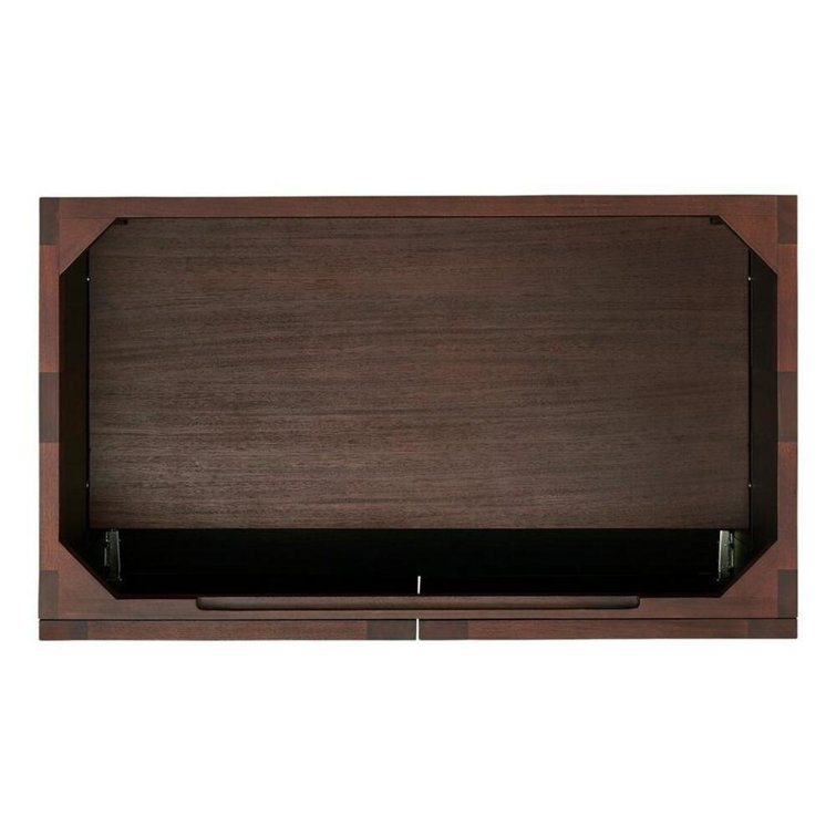 Delavan 36" Cold Brew Mahogany Freestanding Vanity Cabinet