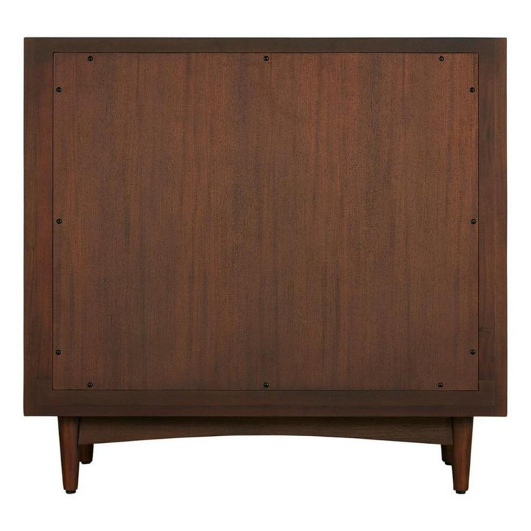 Delavan 36" Cold Brew Mahogany Freestanding Vanity Cabinet