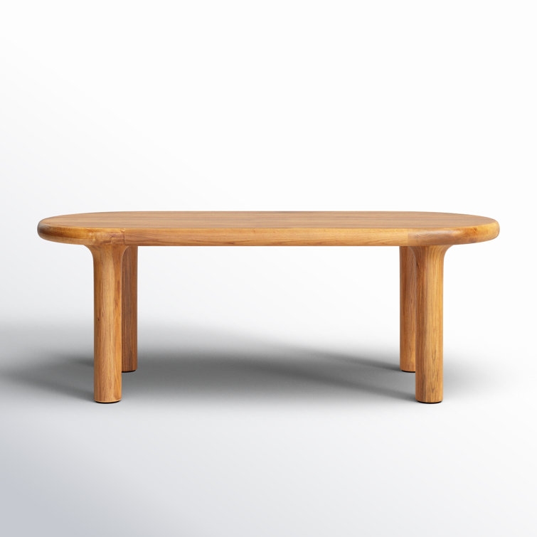 Germaine 82.7'' Oval Brown Oak Dining Table