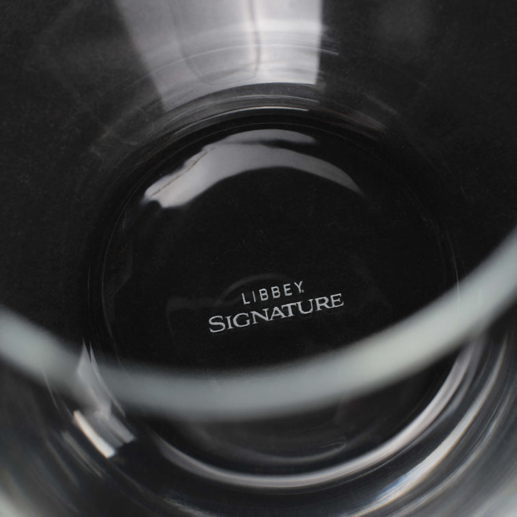 Libbey Signature ClearFire Stemless Wine Glasses Set of 6