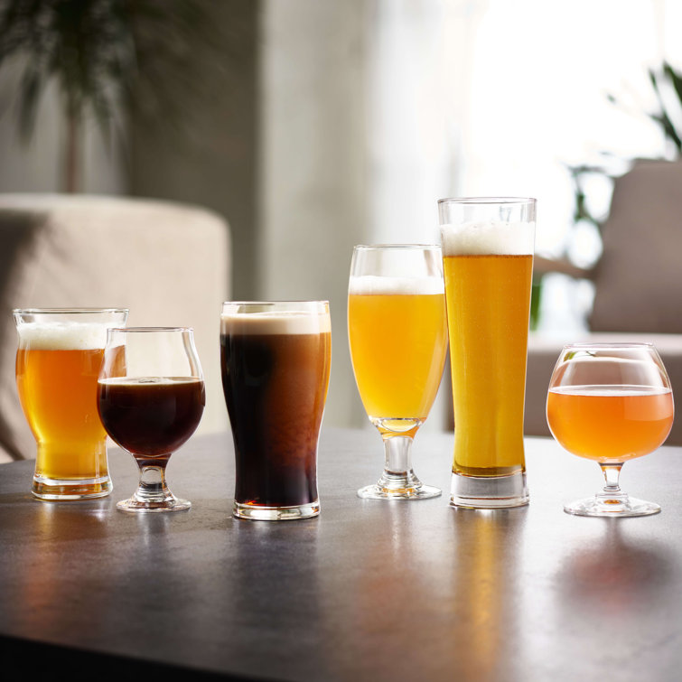 Libbey Assorted Clear Glass Beer Tasting Set, 6-Piece