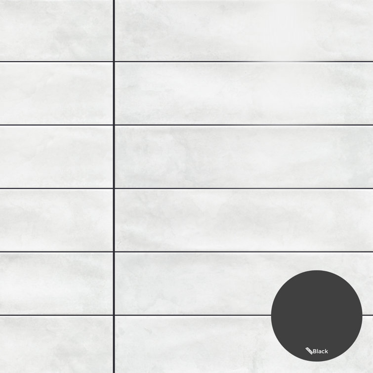Avila White 3" x 12" Glossy Ceramic Subway Wall Tile