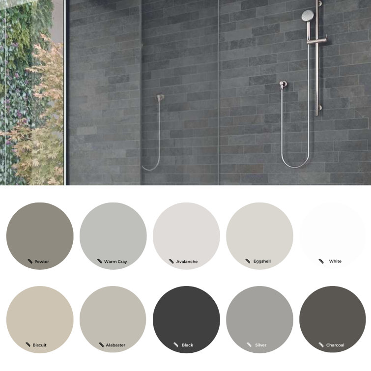 Gravel Gray 4" x 12" Matte Porcelain Subway Floor and Wall Tile