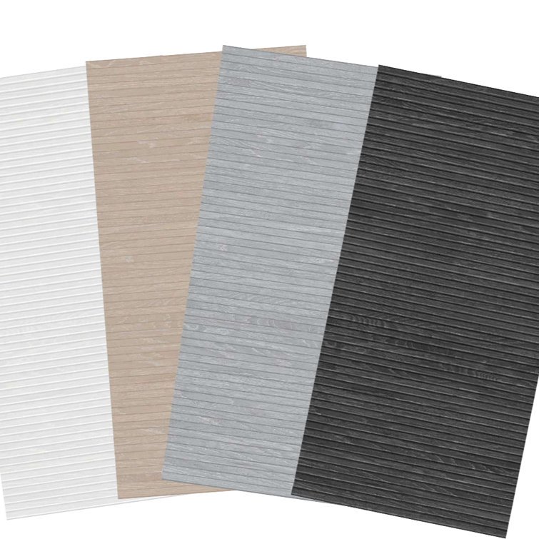 Gray Large Format Porcelain Wood Look Wall & Floor Tile