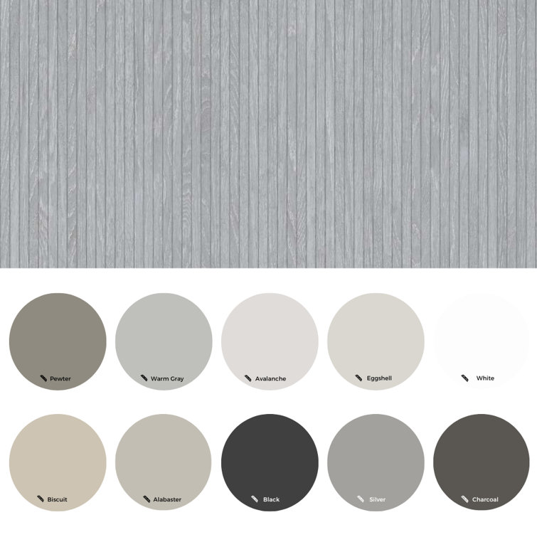 Gray Large Format Porcelain Wood Look Wall & Floor Tile