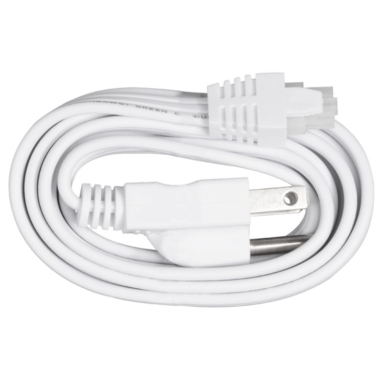 White 60-inch 3-Prong Power Cord