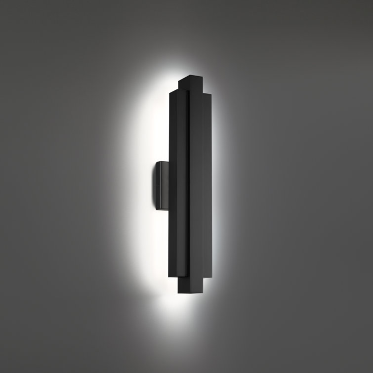Arrow Black Aluminum 22" LED Outdoor Wall Light