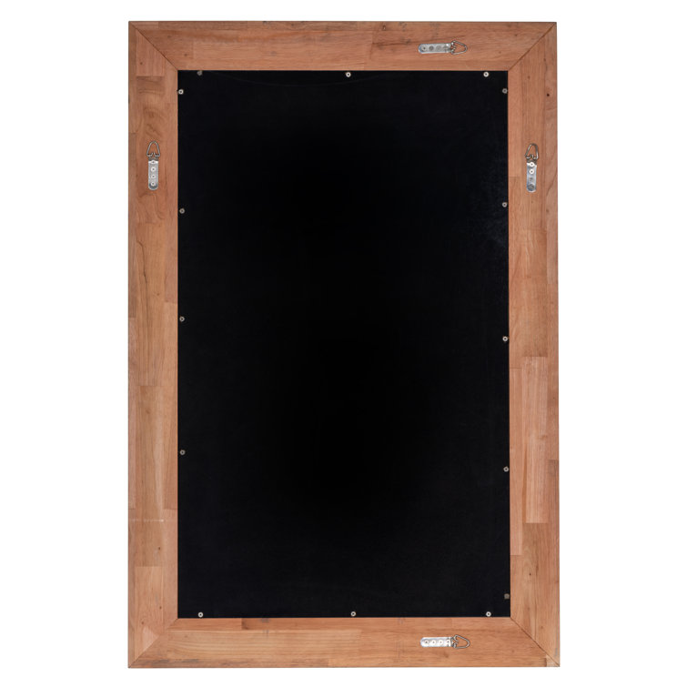 Sondra Solid Wood Rectangle Wall Mirror