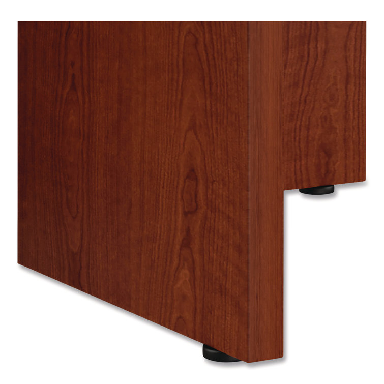 Cherry Round Wood Conference Table with X-Base