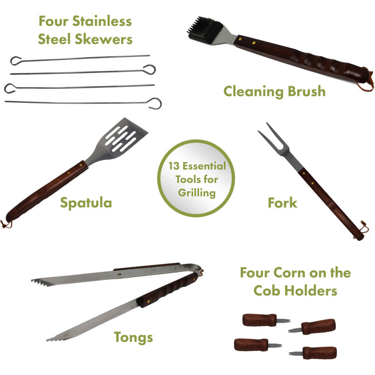Cuisinart Cuisinart 13 Piece Wooden Grill Tool Set