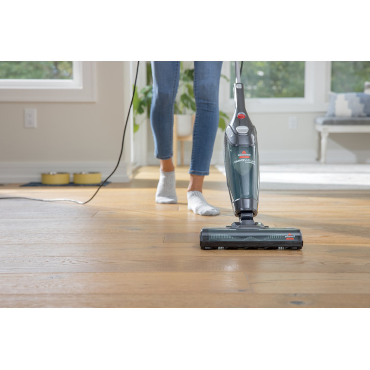 Gray Lightweight Bagless Stick Vacuum with Crevice Tool
