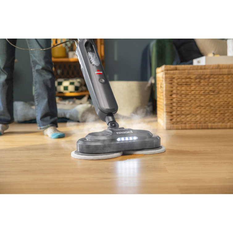 BISSELL SpinWave SmartSteam Scrubbing Steam Mop with Rotating Pads