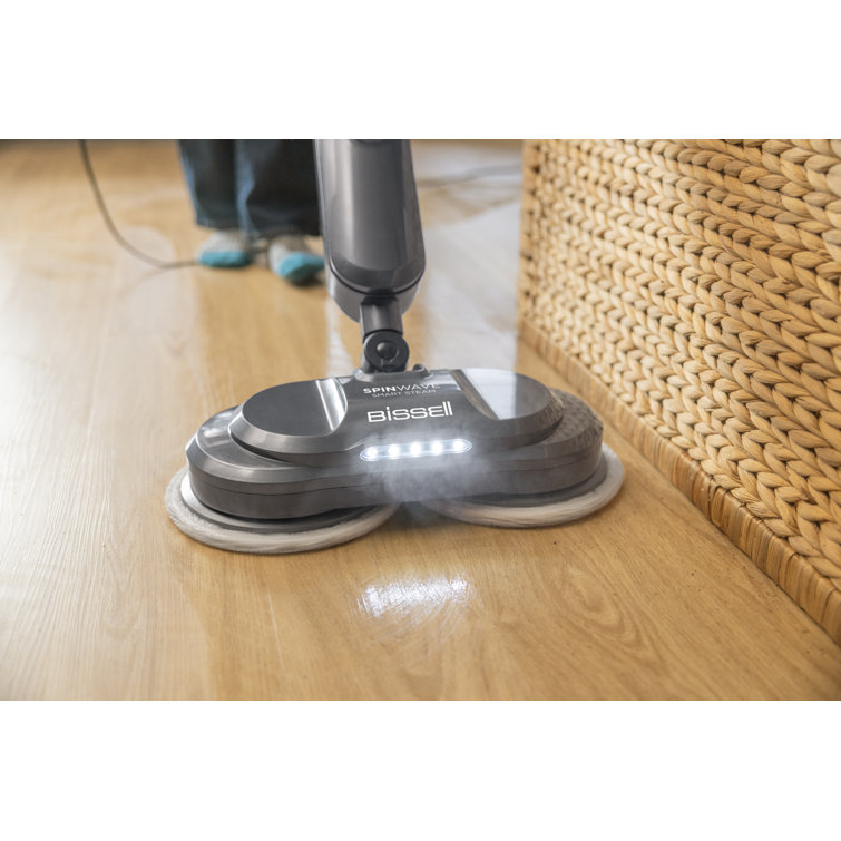 BISSELL SpinWave SmartSteam Scrubbing Steam Mop with Rotating Pads