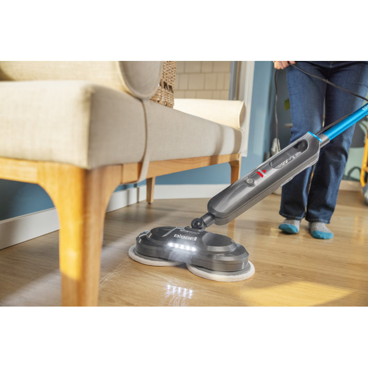 BISSELL SpinWave SmartSteam Scrubbing Steam Mop with Rotating Pads
