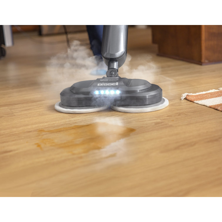 BISSELL SpinWave SmartSteam Scrubbing Steam Mop with Rotating Pads