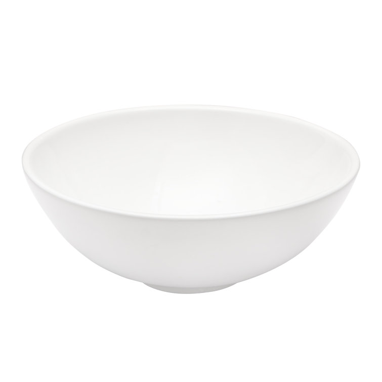 16 Inch White Ceramic Round Vessel Bathroom Sink