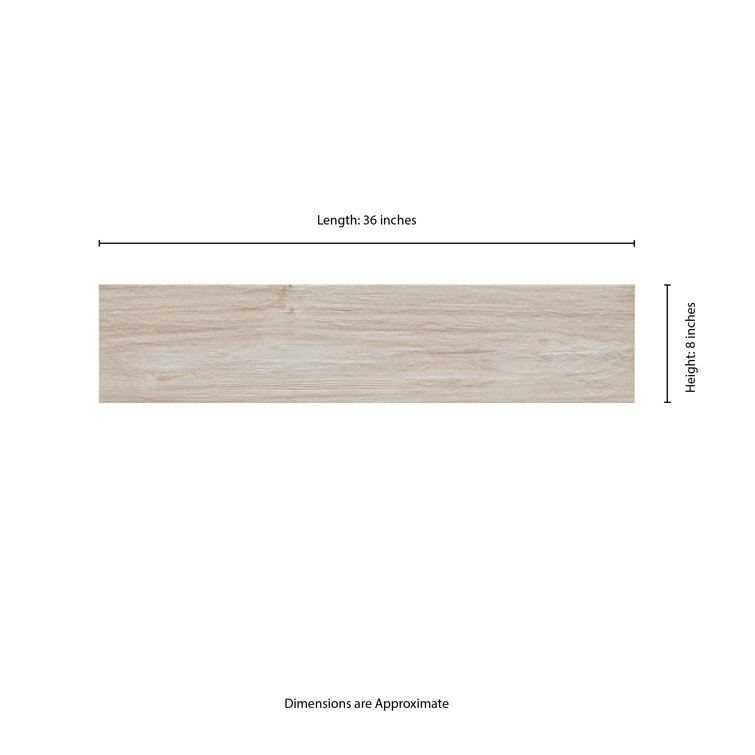 Havenwood 8" x 36" Matte Glazed Porcelain Wood Look Tile