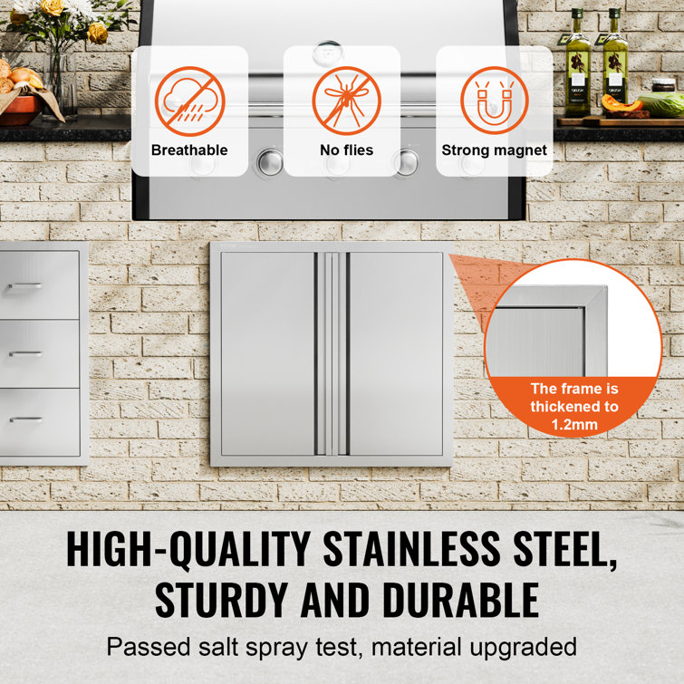 Stainless Steel 26x24 Inch Outdoor Kitchen Access Door