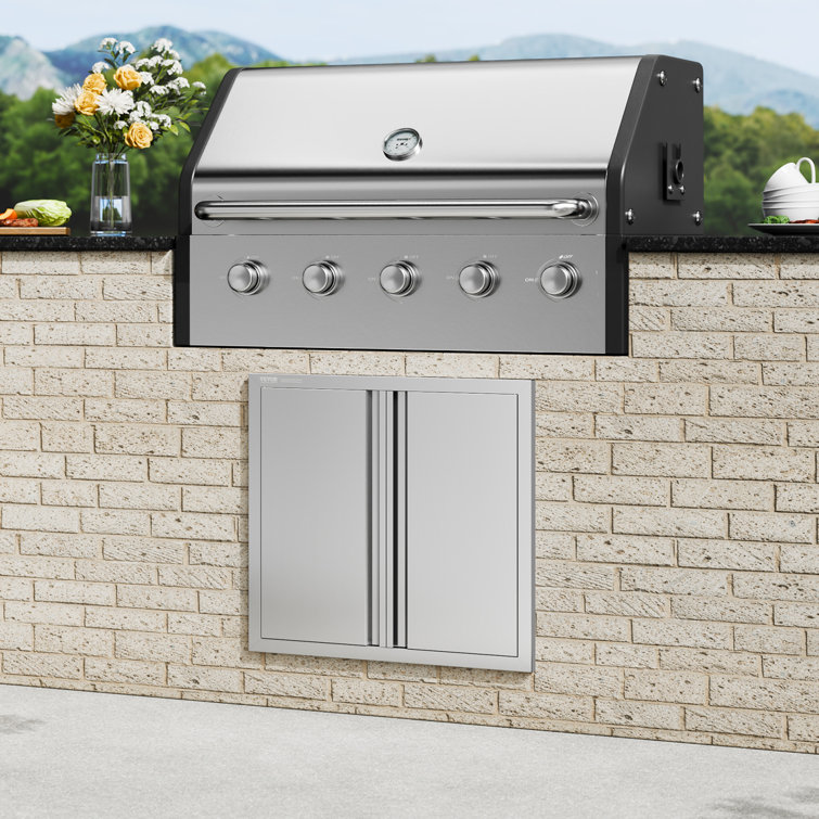 Stainless Steel 26x24 Inch Outdoor Kitchen Access Door
