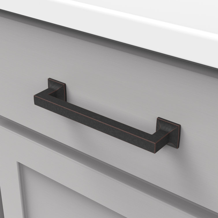 Oil-Rubbed Bronze Modern Cabinet Handle with Mounting Hardware