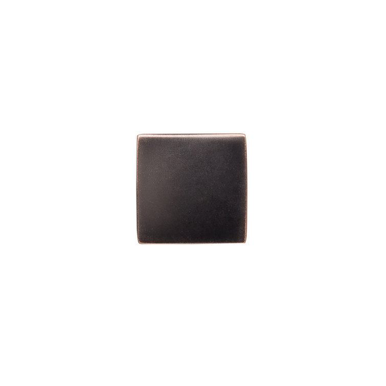 1-1/4 Inch Square Oil Rubbed Bronze Cabinet Knob