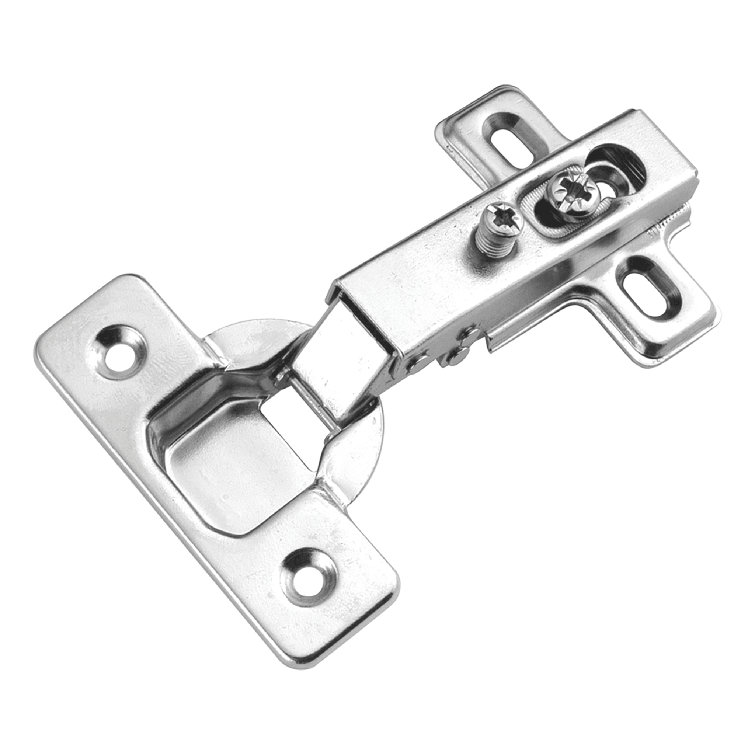 Brushed Nickel Full Overlay Concealed Cabinet Hinge