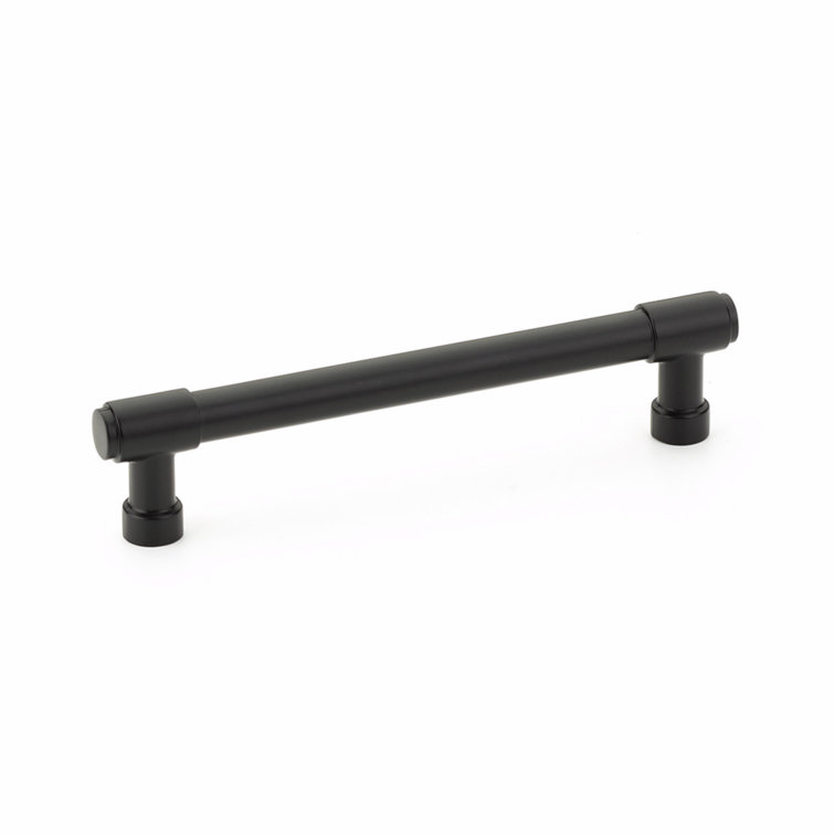 8" Flat Black Industrial Modern Cabinet Pull