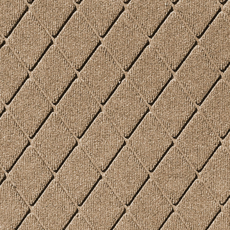 Camel Geometric Rubber Backed Indoor Outdoor Stair Treads