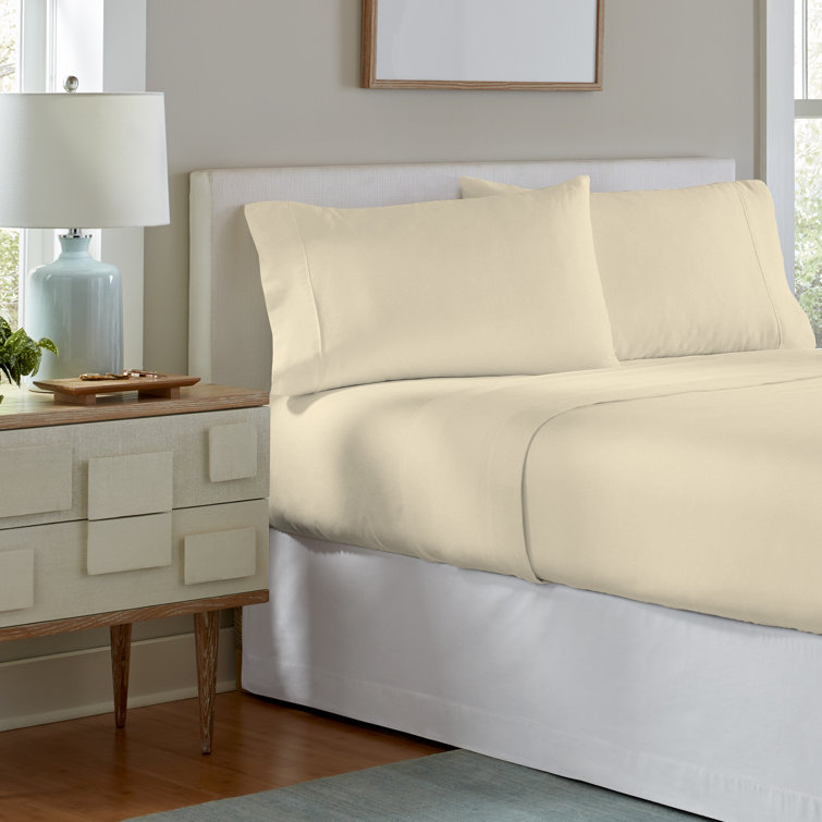 Heather Grey Twin Cotton Flannel Sheet Set