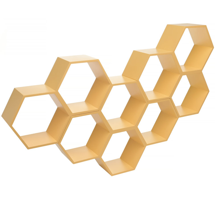 Yellow Honeycomb Wall Mounted Toilet Paper Holder