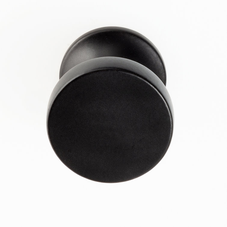 High Desert Matte Black Round Zinc Cabinet Knob Multipack