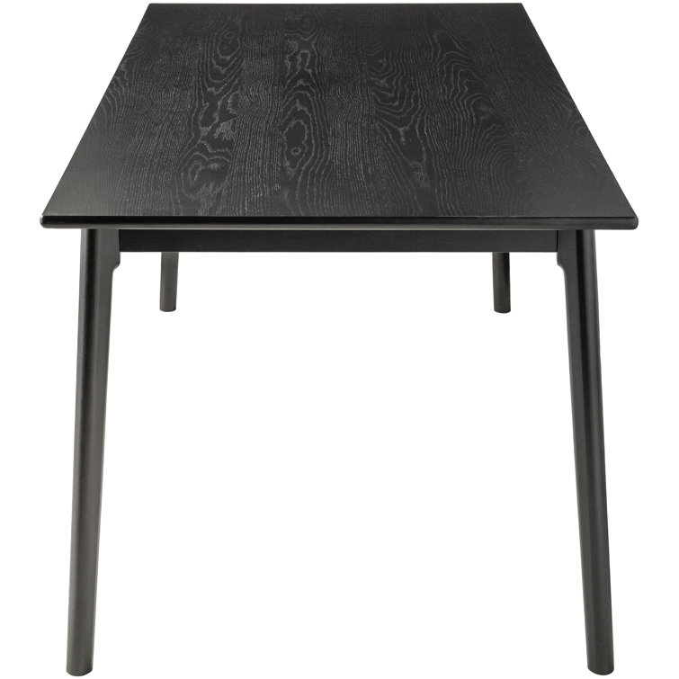 Monte 71" Black MDF and Rubberwood Dining Table