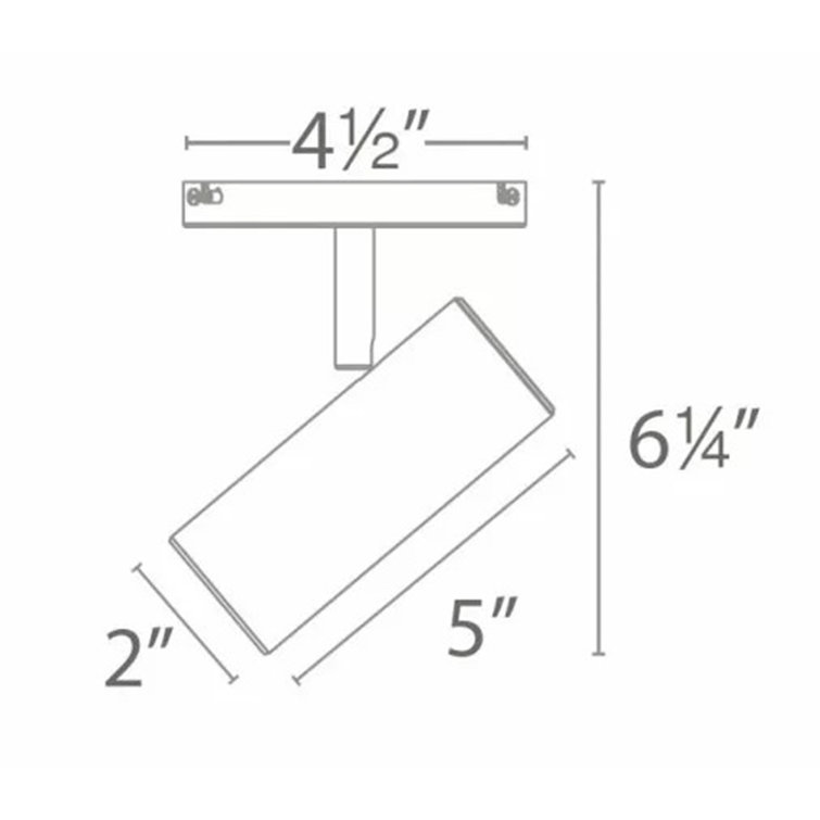 Silo Brushed Nickel LED Monopoint Spotlight 5"x6.25"
