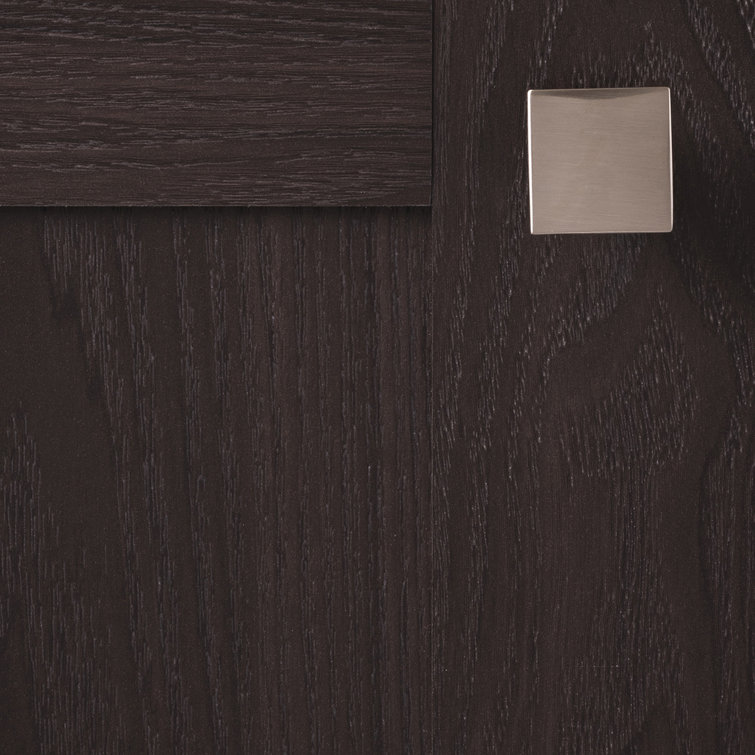 Satin Nickel Square Modern Cabinet Knob with Mounting Hardware
