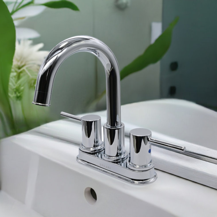 St. Lucia Chrome 4" Centerset Bathroom Faucet