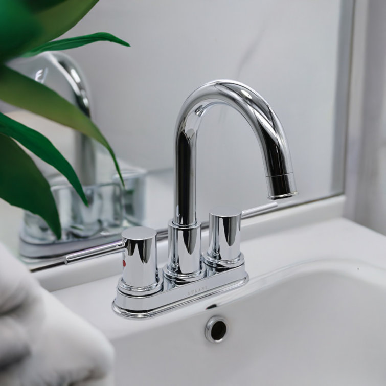 St. Lucia Chrome 4" Centerset Bathroom Faucet