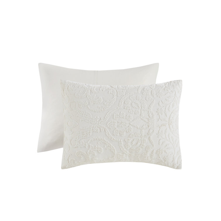 Ivory Full Microfiber Textured Bedspread Set