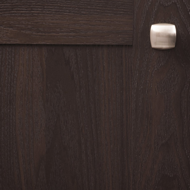 Satin Nickel Square Modern Cabinet Knob with Mounting Hardware