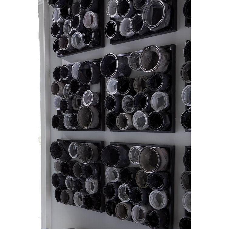 Recycled Paint Can Wall Art in Mixed Neutrals