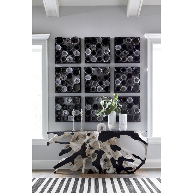 Recycled Paint Can Wall Art in Mixed Neutrals