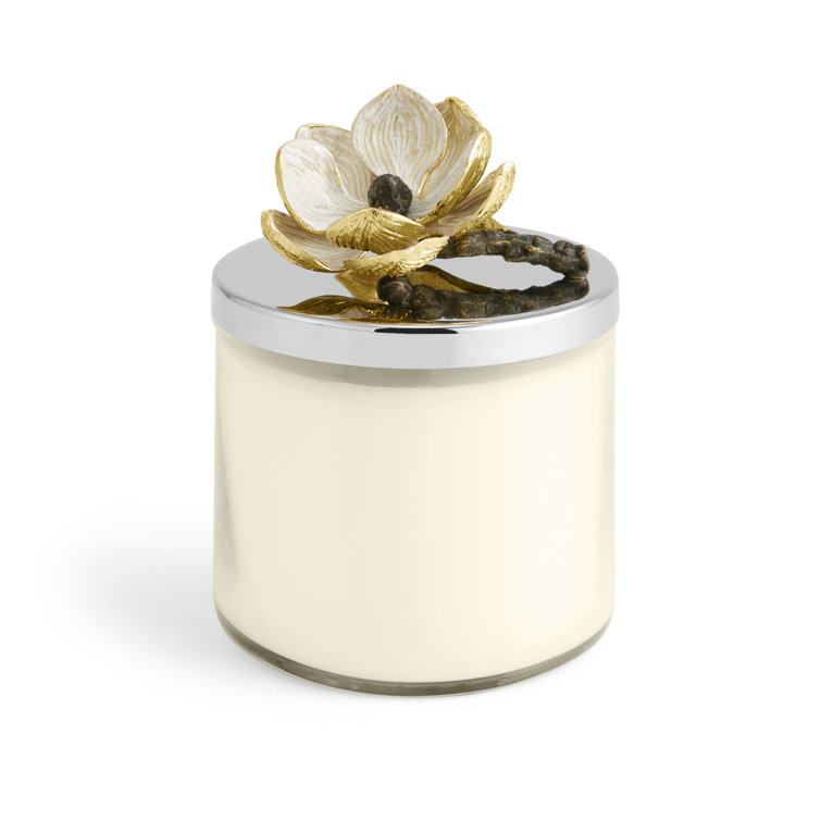 White Soy Candle with Magnolia and Jasmine Scent