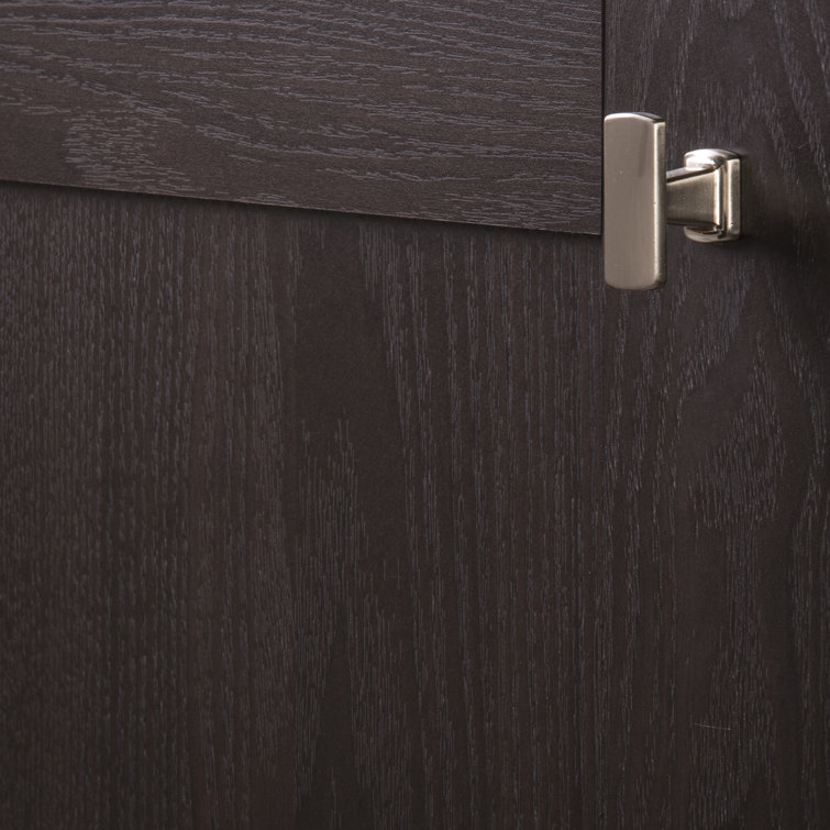 Satin Nickel Rectangular Cabinet Knob with Mounting Hardware