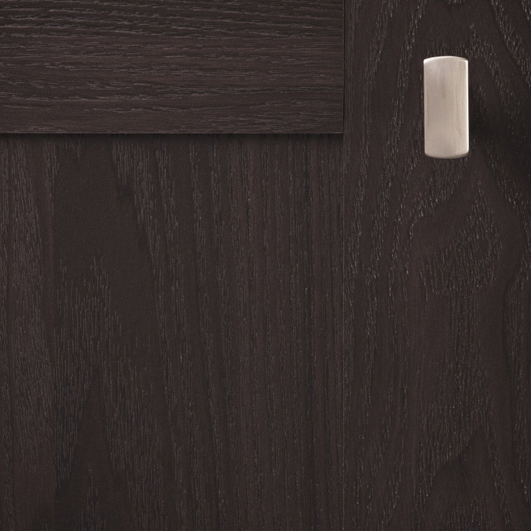 Satin Nickel Rectangular Cabinet Knob with Mounting Hardware