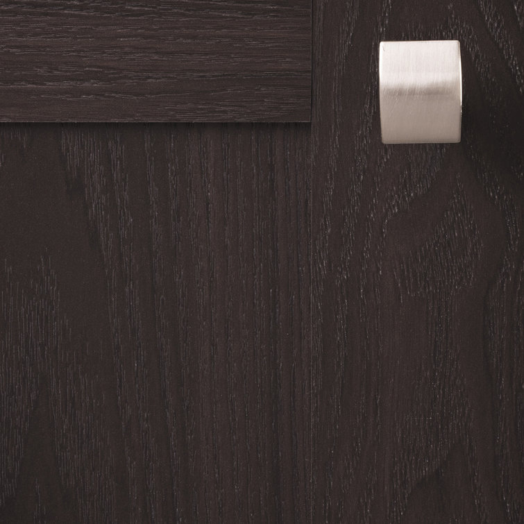 Satin Nickel Square Modern Cabinet Knob with Mounting Hardware