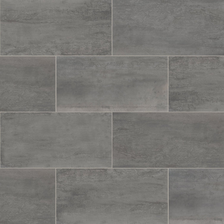 Oxide Magnetite 24" x 48" Porcelain Stone Look Tile