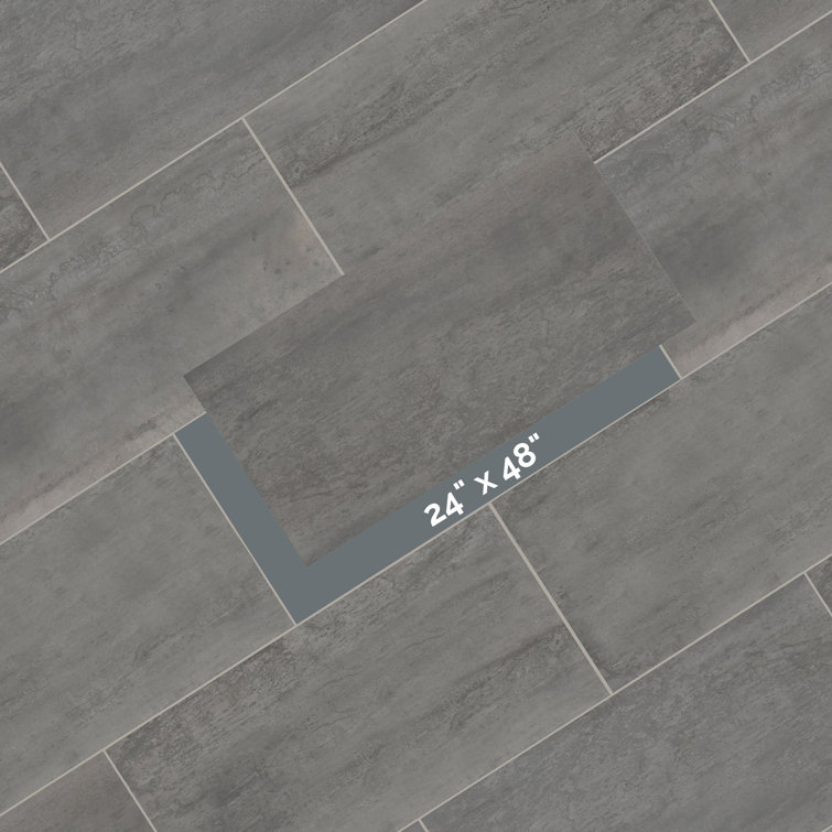 Oxide Magnetite 24" x 48" Porcelain Stone Look Tile