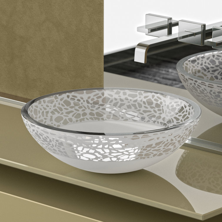 Atelier 16'' White Mat Glass Circular Vessel Sink
