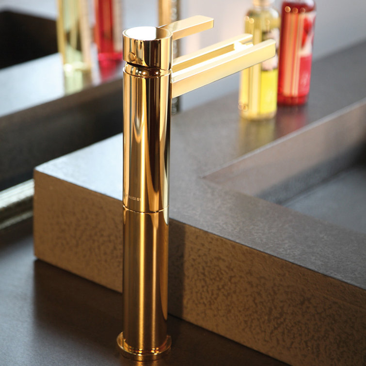 Polished Chrome Modern Single-Handle Waterfall Bathroom Faucet
